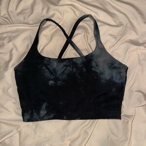 Alphalete Surface Altitude Bra - Black Oil Stain